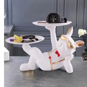 Toy Dog Serving with Double Tray