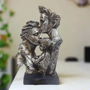 Family Couple with Child of Love Statue