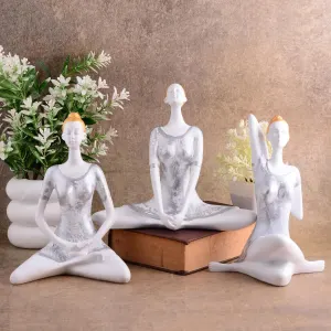 Yoga Posture Lady Statue