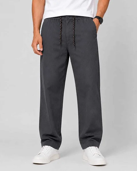 ZULX Regular Fit Men Grey Trousers