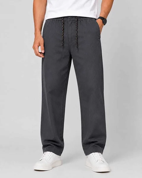 ZulxWear Solid Men Grey Track Pants - Design 4