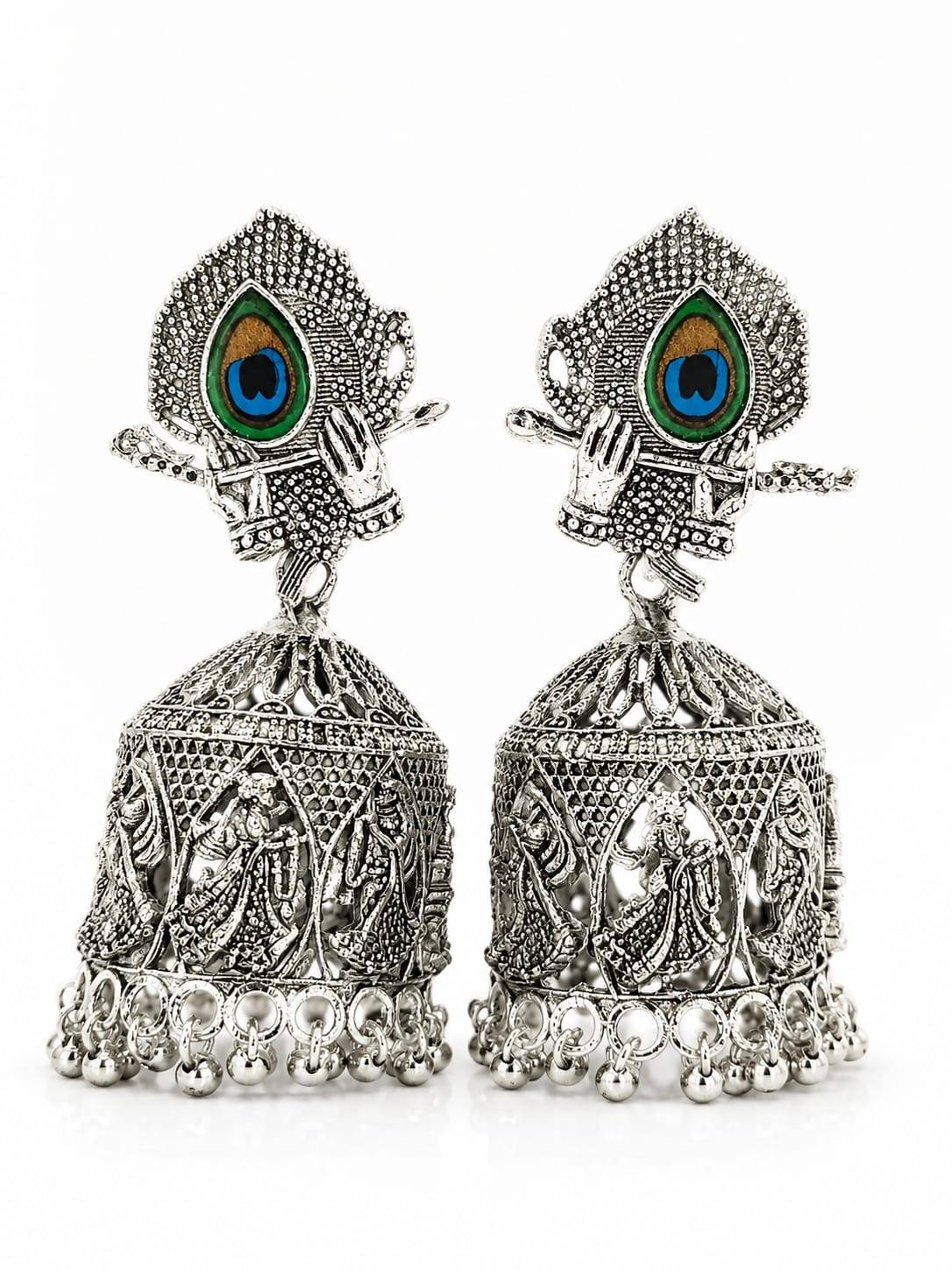 Traditional and Oxidised Earring legance to any look.