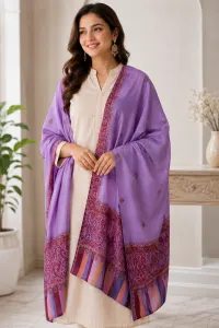 Elegant Lavender Designer Stole for Women